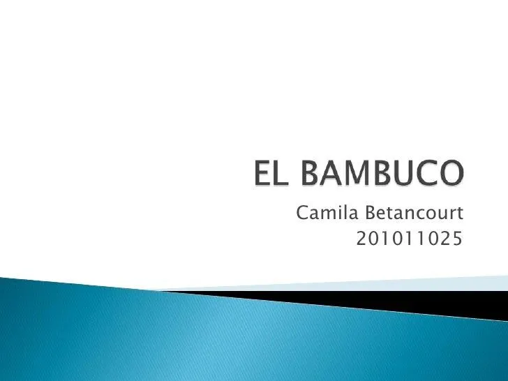 El bambuco