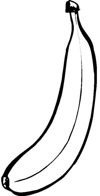 Banano dibujo para colorear - Imagui