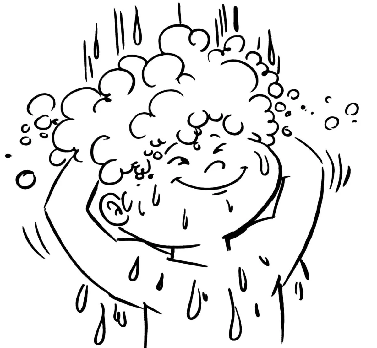 bañandose los dientes Colouring Pages