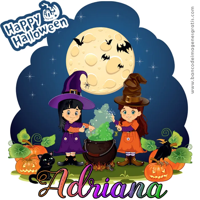 Banco de Imágenes Gratis: 50 imágenes de brujitas con mensaje y nombres de mujeres para Halloween Banco de Imágenes Gratis: 50 imágenes de brujitas con mensaje y nombres de mujeres para Halloween
