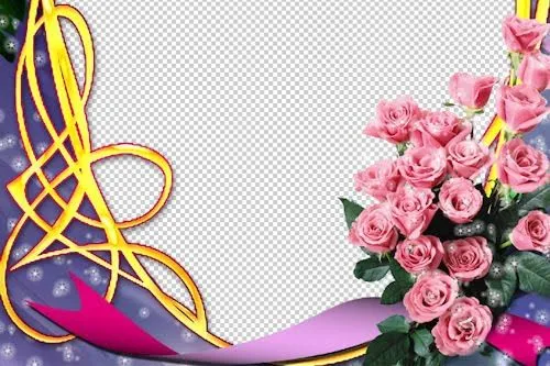 Banco de Imágenes Gratis .COM: Portaretrato con rosas para el Día ...