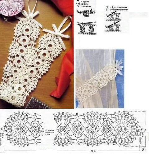 Banda Agarra Cortinas Patron Crochet - Patrones Crochet | Ideas ... Banda Agarra Cortinas Patron Crochet - Patrones Crochet | Ideas ...