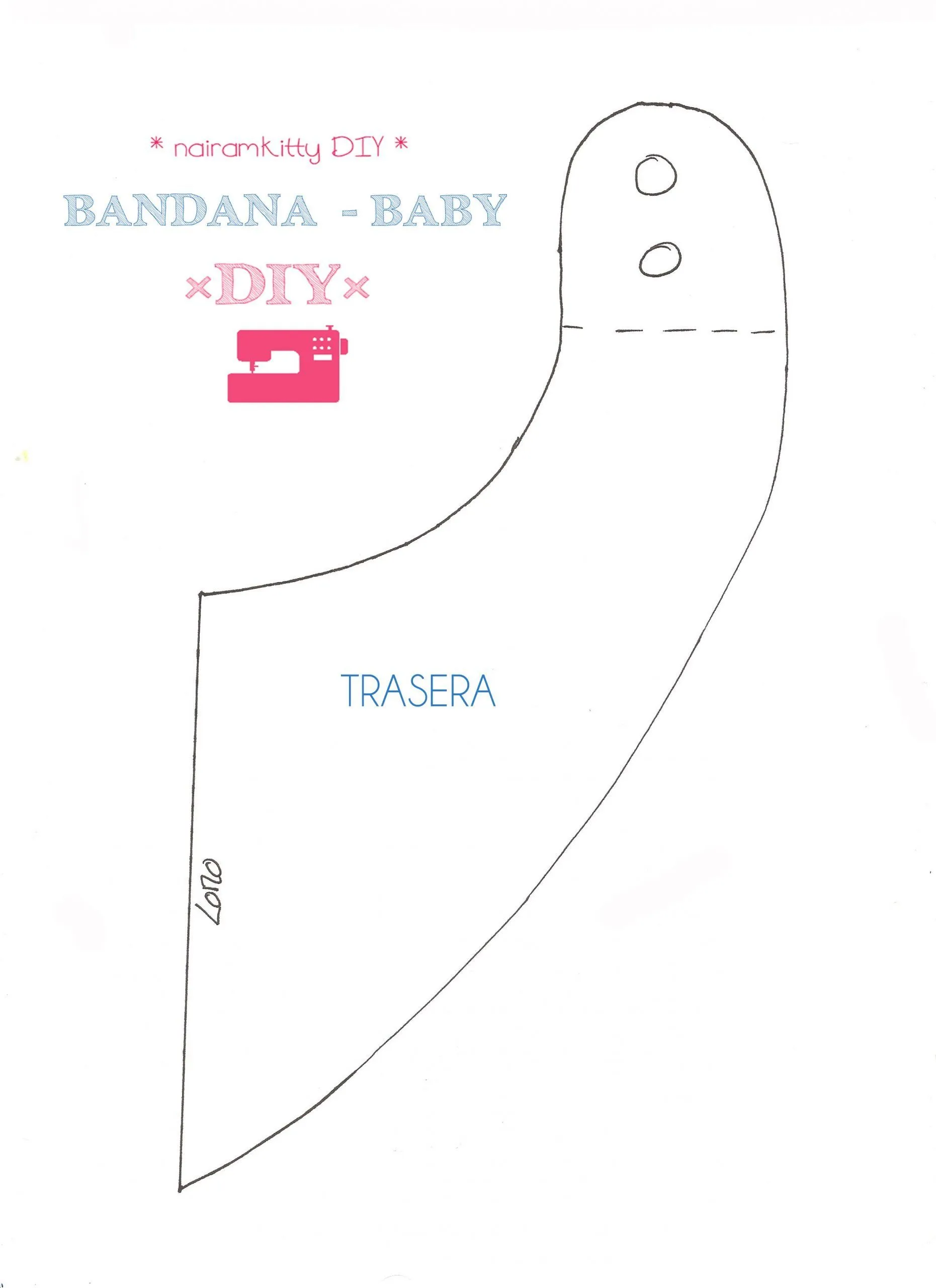 Cómo hacer una bandana babero de bebé con patrones gratis Cómo hacer una bandana babero de bebé con patrones gratis
