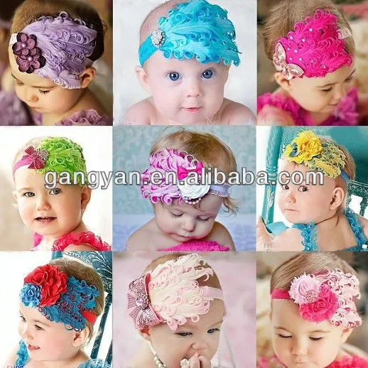 Banditas para el cabello para bebés - Imagui