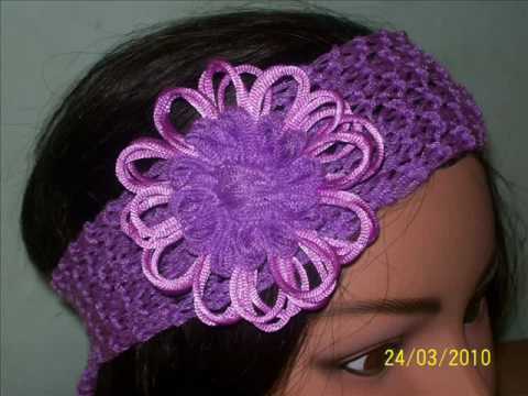 bandas para el cabello tejidas a crochet y dos agujas PRIMAVERA ... bandas para el cabello tejidas a crochet y dos agujas PRIMAVERA ...
