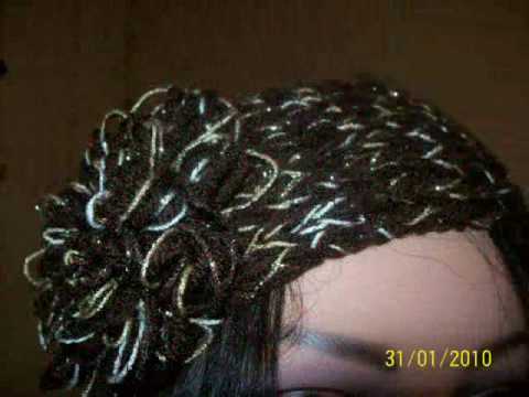 bandas tejidas a crochet y dos agujas para el cabello. headband ...