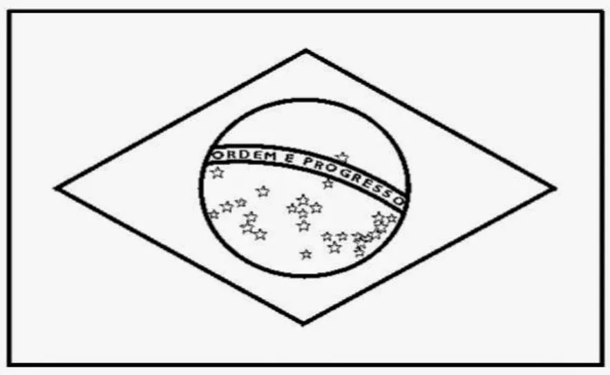 Bandeira do Brasil Para Colorir | Desenhos para colorir Bandeira do Brasil Para Colorir | Desenhos para colorir
