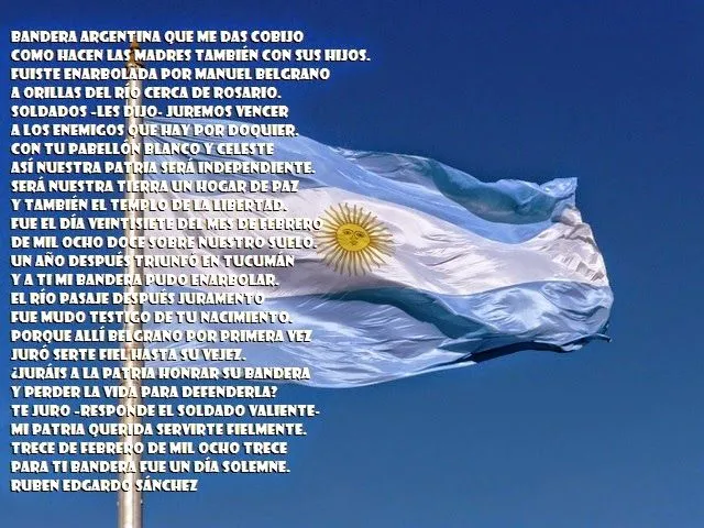 Bandera argentina (Fototexto) | Mundo Poesía | Foros de poemas Bandera argentina (Fototexto) | Mundo Poesía | Foros de poemas