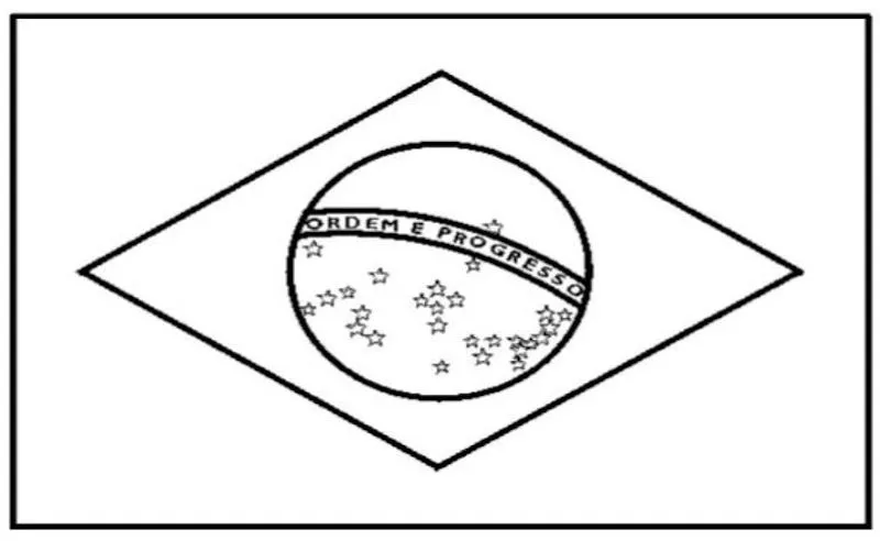 Bandera de brasil para pintar - Imagui