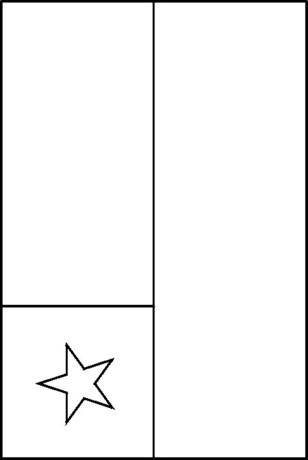 Bandera de Chile para Colorear - Para Imprimir Gratis ... Bandera de Chile para Colorear - Para Imprimir Gratis ...