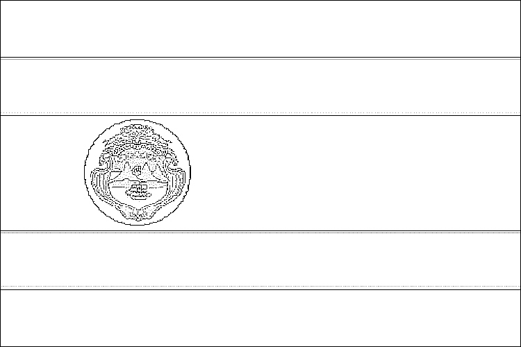 Bandera de Costa Rica para colorear ~ Dibujos para Colorear Infantil Bandera de Costa Rica para colorear ~ Dibujos para Colorear Infantil