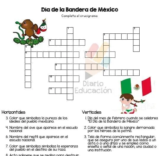 Día de la bandera crucigrama | Diario Educación Día de la bandera crucigrama | Diario Educación