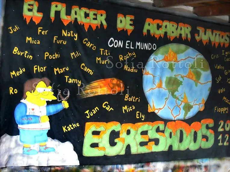 Bandera de Egresados 2012 Nelson rompe la Tierra - Banderas de ... Bandera de Egresados 2012 Nelson rompe la Tierra - Banderas de ...