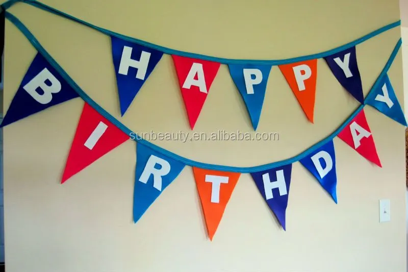 Bandera de la letra feliz cumpleaños artículos de decoración ... Bandera de la letra feliz cumpleaños artículos de decoración ...