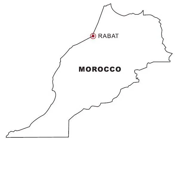 Bandera marruecos para colorear - Imagui