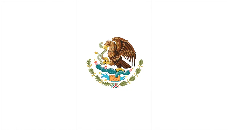 Bandera de México para colorear