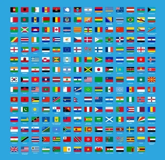 Bandera del mundo abstracto establece vector | Descargar Vectores ... Bandera del mundo abstracto establece vector | Descargar Vectores ...