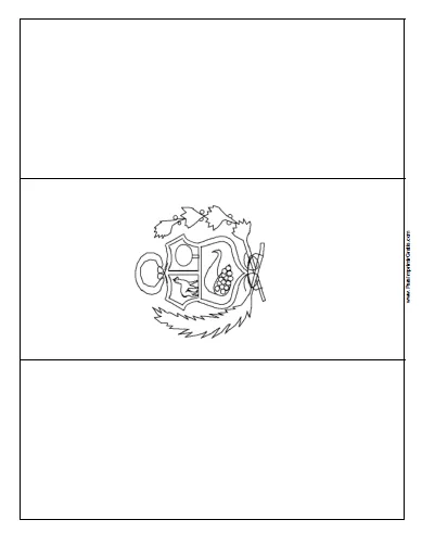 Bandera de Perú para Colorear - Para Imprimir Gratis ... Bandera de Perú para Colorear - Para Imprimir Gratis ...