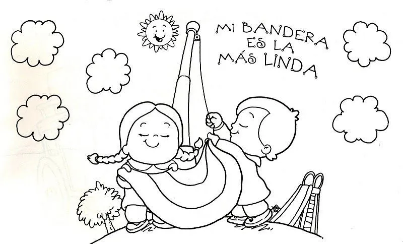 Dia de la bandera peruana para dibujar - Imagui