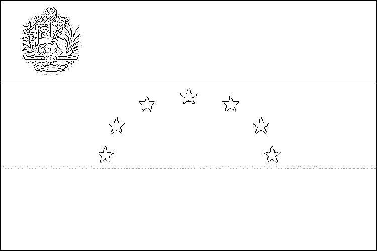 La bandera venezolana de ocho estrellas para colorear - Imagui
