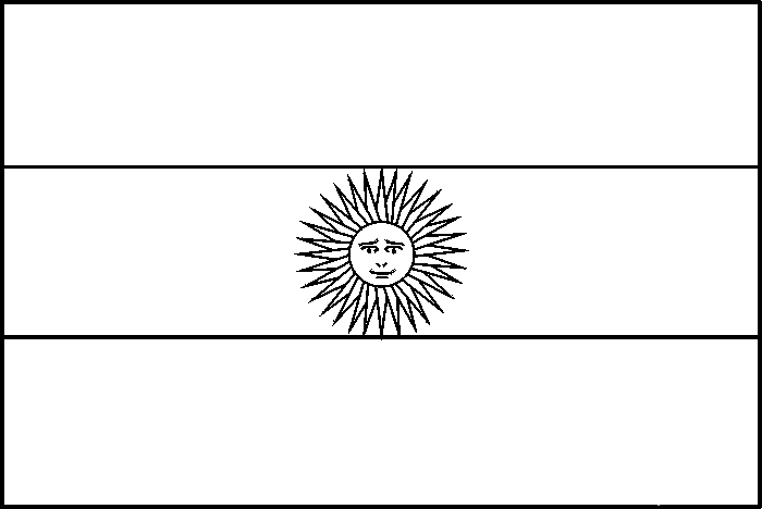 Bandera argentina para pintar e imprimir - Imagui