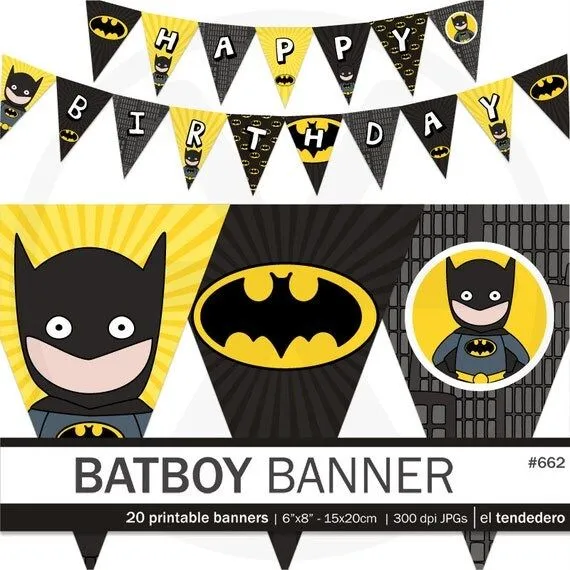 Banderas digitales para fiestas de cumpleaños por eltendedero Banderas digitales para fiestas de cumpleaños por eltendedero