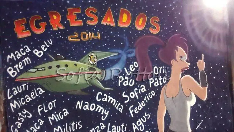 Banderas de egresados