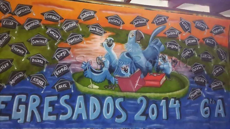 Banderas de egresados