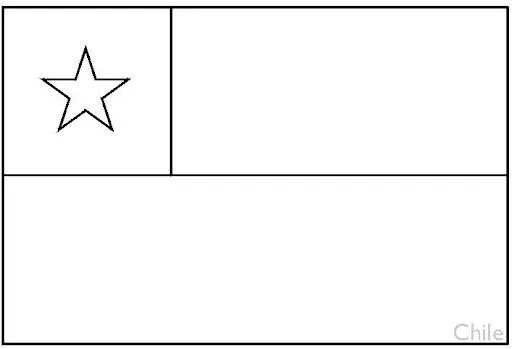 Banderas para pintar de Chile - Imagui