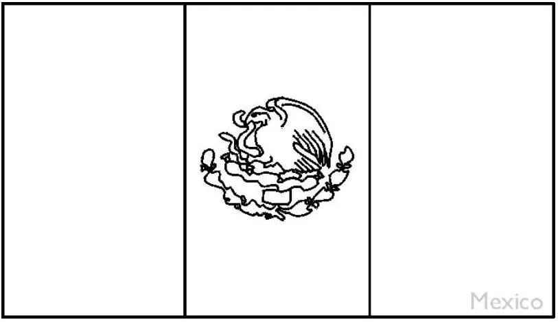 Dibujo para colorear de la bandera nacional de venezuela - Imagui