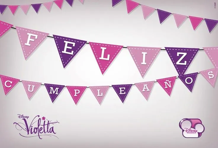 Banderín Violetta Feliz Cumpleaños | Cumple violetta | Pinterest Banderín Violetta Feliz Cumpleaños | Cumple violetta | Pinterest