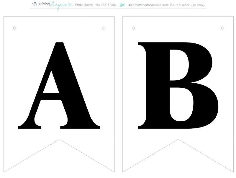 Banderines del abecedario con números y símbolos | Bebeazul.top Banderines del abecedario con números y símbolos | Bebeazul.top