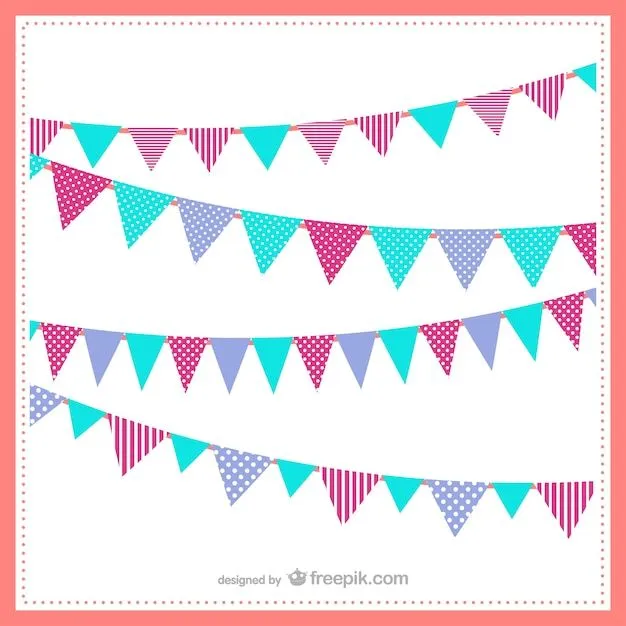 Banderines de colores | Descargar Vectores gratis Banderines de colores | Descargar Vectores gratis