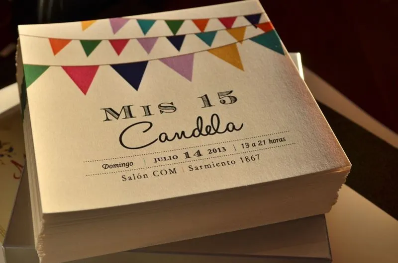 Banderines para una fiesta divertida | Tarjetas de 15