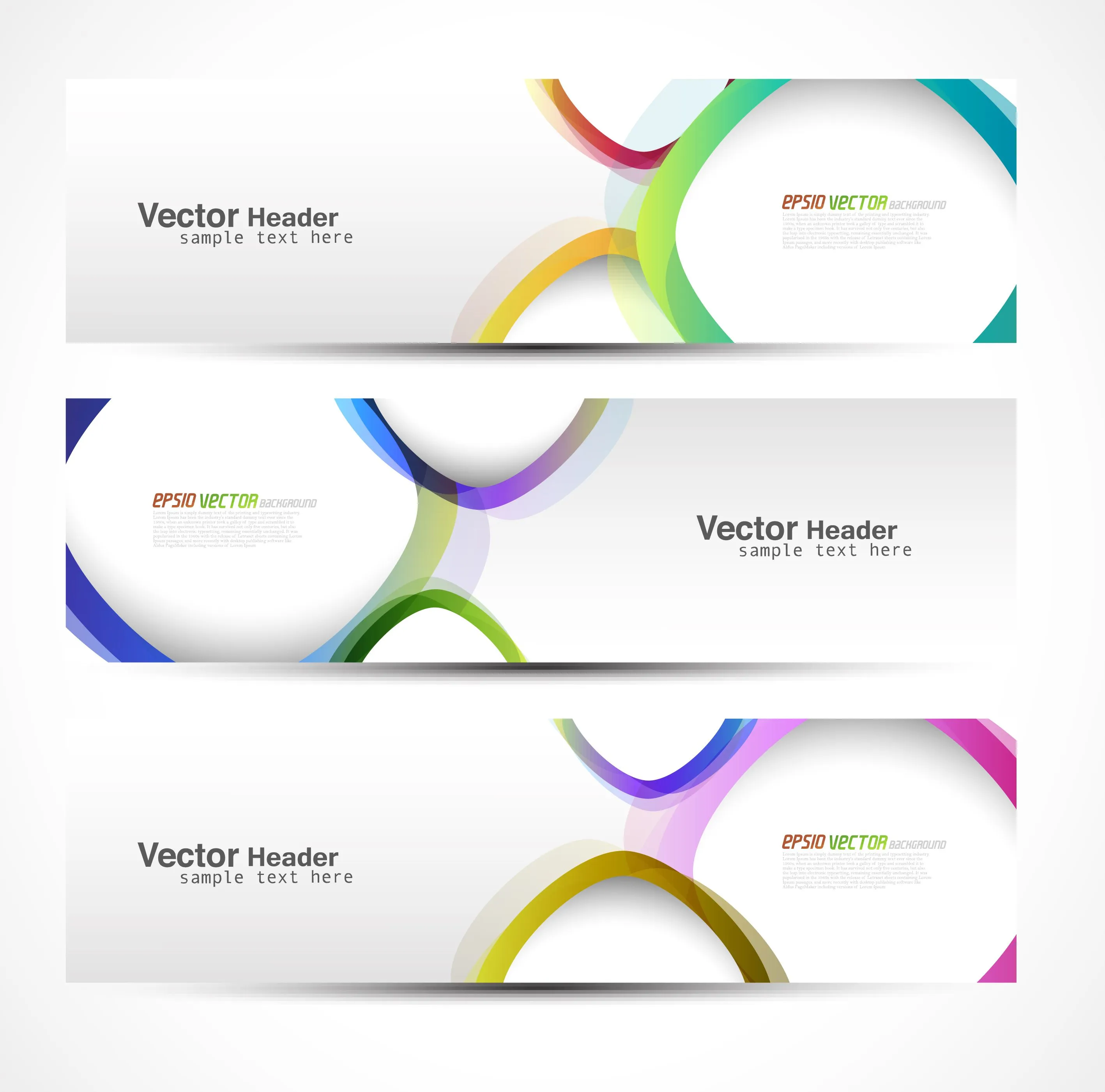 Banners Collection Free Vector Download | Free Vector Graphic Download