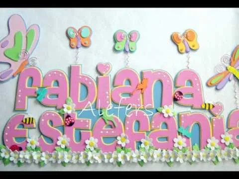 Cómo hacer letras de feliz cumpleaños con foami - Imagui