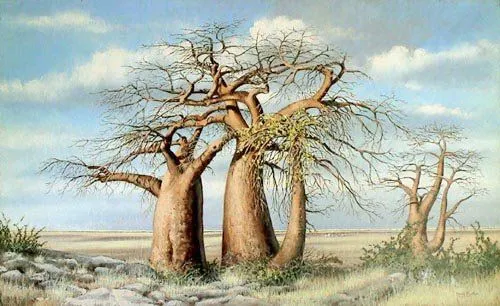 De la pintura: en baobabs kubu isla-Pintura y Caligrafía ...