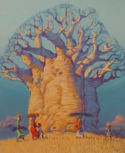 baobab dibujo - Buscar con Google | Árbol | Pinterest | Africans ...