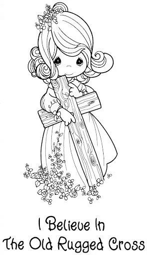 Pinto Dibujos: Bautizo Precious Moments Dibujos para colorear Pinto Dibujos: Bautizo Precious Moments Dibujos para colorear