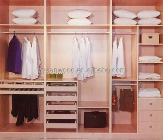 Barato moderno muebles de dormitorio de madera Walk in / abrir ...