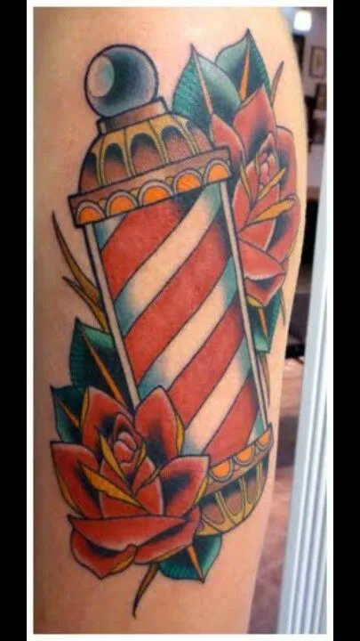 Barber pole tattoo | Barber Shop | Pinterest Barber pole tattoo | Barber Shop | Pinterest