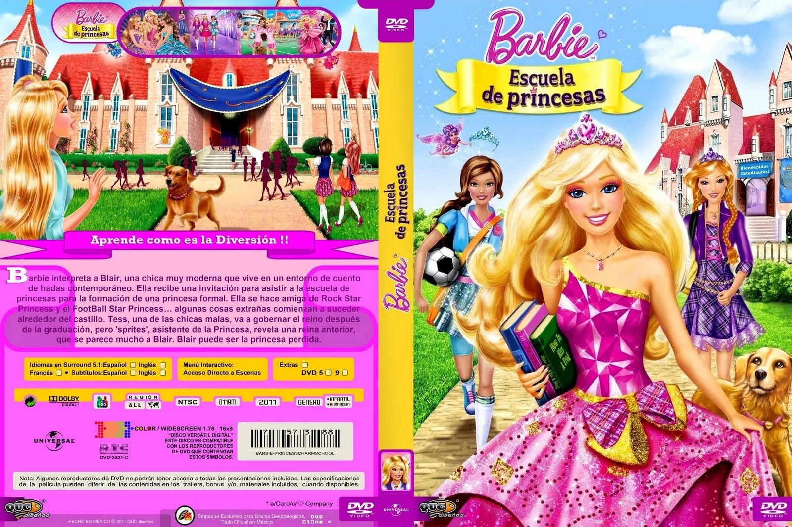 Barbie Escuela De Princesas Dvd Full