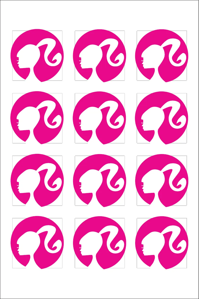 Barbie Head Silhouette Logo - Viewing Gallery