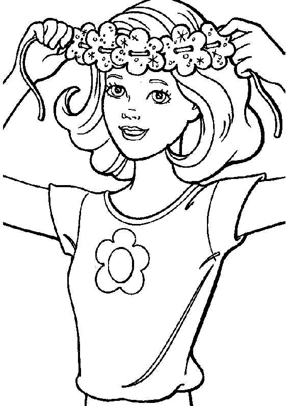 Barbie Hippie para colorear | Dibujos para Colorear Gratis Barbie Hippie para colorear | Dibujos para Colorear Gratis