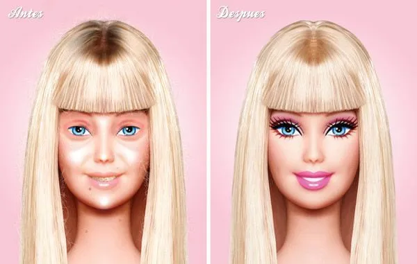 Barbie sin maquillaje – Marcianos
