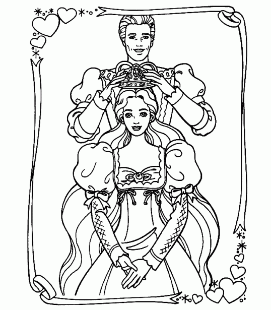 colorear-barbie-princesa- ...