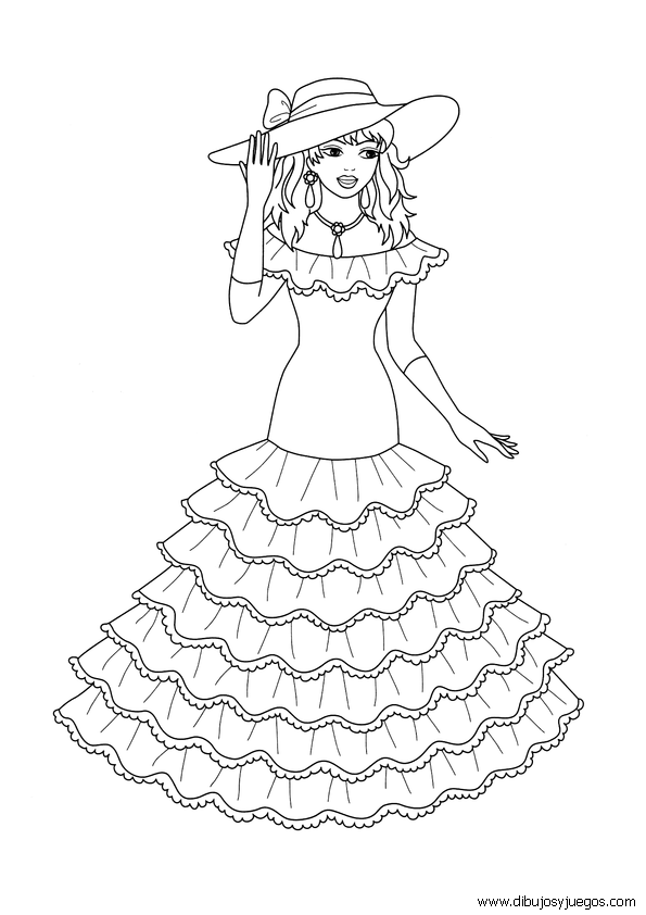 barbie-princesa-rusa-028 | Dibujos y juegos, para pintar y colorear