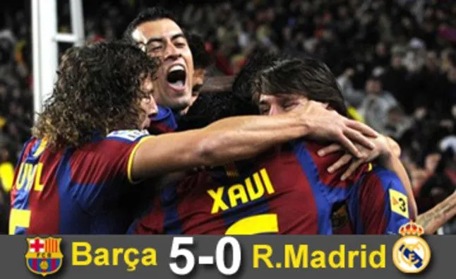 El barcelona humillando al real madrid - Imagui