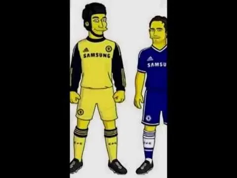 barcelona y chelsea version SIMPSONS - YouTube