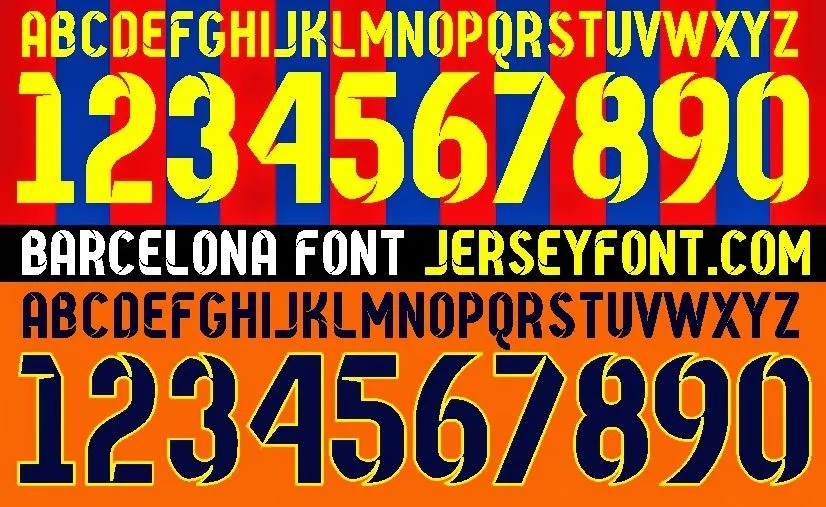 Barcelona Font 2014-2015 (.ai file)